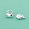Nuevo Colgante de Plata Esterlina S925 Sólido Mini Brillante Plata Maciza DIY Pulsera Anillo Material Accesorios de Plata