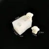 Molde de Silicone Fofo de Cachorro Urso Polvo Squishy Molde de Resina Cristal