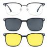 2268 Nuevo Juego Magnético Transfronterizo de Gafas para Ciclismo Montura Cuadrada para Miopía Hombres y Mujeres de Negocios de Alta Gama Gafas de Sol Polarizadas