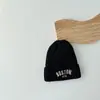 Nuevos Sombreros de Lana Tejidos Estilo Coreano Ins para Otoño e Invierno 2025 para Niños y Niñas, Cálidos Gorros de Punto para Bebés, Moda para Niños Grandes