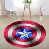 Alfombra Redonda Estéreo 3D Blanco y Negro Transfronteriza de Halloween para Dormitorio, Sala de Estar, Mesa de Café, Alfombrilla Absorbente con Trampa de Ilusión