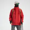 Nueva chaqueta de alta calidad, gruesa, cortavientos e impermeable, para exteriores, de otoño e invierno, para hombres y mujeres, cálida, tres en uno, juego de 0.05 kg por pieza