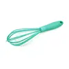Batidor de Huevos Mini Infantil de 6 Pulgadas Batidora de Huevos y Crema Herramienta de Horneado de Silicona de Grado Alimenticio Manual
