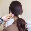 Estilo Coreano Distinctivo Bucle para el Cabello de Onda Cruzada Cuerda Metálica para el Cabello Accesorios para el Cabello Estilo ins Nicho Lazo Goma para el Cabello para Mujer Simple Elegante