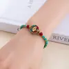Pulseiras Tecidas Artesanais Mais Vendidas na Fronteira, Pulseiras de Imitação de Turquesa e Cera de Abelha Estilo Étnico Retrô, Acessórios de Pulseiras Nepaleses