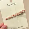 Pinza para el Cabello Exquisita de Gama Alta para Mujer Clip BB Estampado de Leopardo Retro Lindo Clip para Flequillo Lateral Accesorios para el Cabello de Moda con Temperamento