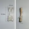Conejo de Acción de Gracias con Forma de Madera Minimalista Moderno Decoración de Escritorio para el Hogar Adorno para Fiesta de Pascua
