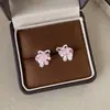 Brincos de Uva Macaron Dopamina Olho de Gato para Primavera e Verão para Mulheres, Moda Versátil Tendência de Luxo Leve
