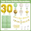 Paquete de Banderín con Bandera de Globo Digital Verde Oliva Nuevo de 32 Pulgadas Transfronterizo Decoración para Fiesta de Cumpleaños de Niños y Adultos
