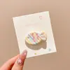 Pinzas para el cabello coloridas, artísticas y coquetas modelo 2025, pinzas de pico de pato estilo universitario para chicas dulces, pasadores para el cabello de estudiante, accesorios para el cabello de alto valor