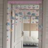 Cortina de pendurar sem perfuração para quarto, cortina de banheiro, porta de casa, decoração de divisória de quarto infantil, sala de estar explosiva para meninas