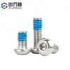 Tornillos Redondos de Cabeza Hexagonal Recubiertos de Pegamento de Acero Inoxidable 304, Tornillos y Pernos Antiaflojamiento, Antideslizantes, Antidesprendimiento M2M3M4M6