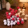 12mm Cabeça Única Arame de Ferro Contas de Vidro Fruta Espuma Geada Artificial Mirtilo Geada Pó Fruta Natal Casamento Arranjo de Flores Material