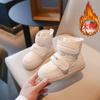 Botas para Niños 2024 Invierno Populares Más Terciopelo Botas para Niños Doble Velcro Estilo Casual Botas Cortas Cálidas para Niñas Transfronterizas