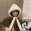 Un Sombrero, Dos Usos: Se Puede Usar como Bolso, Gorro Cálido para Proteger las Orejas para Mujer, Estilo Coreano de Invierno, Forro Polar, Gorro Grueso de Algodón para Esquí, Cruzado
