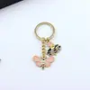 Colgante de Calavera Rosa de Halloween Transfronterizo Accesorios para Joyería DIY Colgante de Aleación Llavero Colgante para Bolsos Regalo