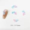 Joyería para uñas de dibujos animados de celebridades en línea Joyería para uñas de carpa nocturna doble de dos colores de cristal Lote mixto Accesorios de resina Decoración para uñas