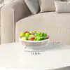 Mesa de Café de Escritorio Exquisita de Alto Valor 2025 Cesta de Frutas Multicapa Plato de Exhibición de Snacks de Almacenamiento para Sala de Estar