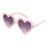 Gafas de Lujo Accesible de Moda para Mujer Incrustadas de Diamantes, Gafas de Sol de Forma Cóncava de Gama Alta, Gafas de Sol Anti-UV para Niños 217 135
