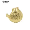 Wt-R553 Novo Mais Vendido Design de Concha à Beira-Mar Anel de Prata Banhado a Ouro 18K Joia Diária para Casal