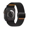 Adequado para Pulseira de Relógio Applewatchs11 Nylon Tecido Elástico Magnético Iwatchs10 Pulseira de Relógio Respirável Macia