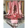 Bufanda de seda cuadrada grande de 90 cm para mujer, nueva bufanda de seda de imitación estampada, bufanda de satén de otoño e invierno, regalo de fábrica al por mayor