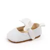 Sapatos de Bebê Simples, Novo Estilo, Cor Sólida, Laço, Velcro, Sapatos Antiderrapantes para Crianças Pequenas