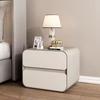 Nueva mesita de noche minimalista de madera maciza color crema, juego completo para dormitorio, almacenamiento, bolsa suave, moderna y sencilla, mesita de noche, luz de lujo para el hogar