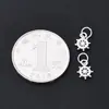 Plata de Ley S925 Colgante de Volante Accesorio DIY Pulsera de Cuentas Hecha a Mano Collar Colgante Kit de Materiales