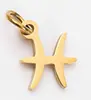 Accesorios de Joyería de Acero Inoxidable Pulido Espejo Estilo Nuevo Transfronterizo 12 Signos del Zodiaco Colgante para Collar Pulsera