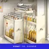[Liquidação] Prateleira de Temperos Deslizante para Cozinha, Armário de Armazenamento Multicamadas Multifuncional de Lado Estreito para Condimentos