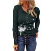 Estación independiente Amazon wish venta caliente suéter estampado de manga larga para otoño e invierno para mujer transfronterizo europeo y americano camisa básica