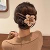 Clip de pico de pato de peluche de otoño e invierno, clip de una palabra con sentido avanzado, horquilla para el cabello, tocado, pinza para el cabello en la parte posterior de la cabeza, accesorios para el cabello con temperamento, horquilla