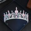 Dropshipping Artículos Pequeños al Por Mayor: Diadema Corona de Cristal con Pedrería Plata Oro Claro Accesorio para el Cabello para la Boda de la Novia