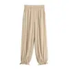 ZR Comercio Exterior Transfronterizo 2026 Nuevo Conjunto de Moda Europea y Americana para Mujer con Cuentas, Top de Tirantes Estilo Burbuja + Pantalones de Farol
