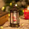 Caixa de presente de Natal Papai Noel Floco de neve Atmosfera Luzes noturnas Véspera de Natal Iluminação Presentes Cena de Natal Decoração