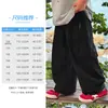 Ropa Infantil Pantalones de Trabajo Geniales para Niños Estilo Nuevo Verano 2026 Pantalones Rectos Casuales para Niños Pantalones de Secado Rápido de Verano para Niños Grandes