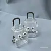 Mala de Rodinhas Retrátil Ultra-Pequena! Rodas Podem se Mover! Caixa de Armazenamento Transparente Mini para Joias Acessórios de Boneca Fofos Venda por Atacado