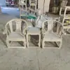 Silla Oficial de Sombrero de Madera Maciza Blanca sin Acabar, Silla de Comedor, Silla Blanca sin Acabar con Respaldo de Peine, Sillón, Piezas Blancas sin Acabar