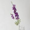 Flor Artificial Flocada Delphinium de Duas Pontas Arranjo de Casamento com Flores Artificiais Layout de Janela Decoração de Sala de Estar com Flores Artificiais Jacinto