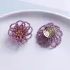 Lujo Ligero Color Doble Capa Hueco Pétalo Tazón Flor DIY Trenzado a Mano con Cuentas Pasador de Pelo Accesorios para el Cabello Pendientes Material Venta al por Mayor