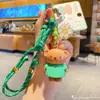 Chaveiro Pingente Autêntico Miffy Coelho Miffy Moda Feminina Corda Trançada Chaveiro de Casal Pingente de Bolsa