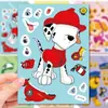 Pegatinas Populares de Disfraces del Equipo de Rescate de Cachorros Juguetes de Paw Patrol Pegatinas Educativas Creativas de Bricolaje para Niños