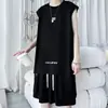 Roupa Masculina de Seda Gelada Conjunto de Roupa de Alta Qualidade Uniforme de Basquete para Adolescentes de Verão Tamanho Grande Camiseta Sem Mangas Shorts Conjunto Único