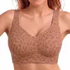 Sujetador de gel con estampado de leopardo TK de comercio exterior personalizado, superventas de Amazon para mujer, lencería de tallas grandes, venta al por mayor de lencería de origen transfronterizo