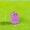 Pintinho Fofo Animal Fofo Estéreo Micro Paisagem Resina Pequenos Enfeites Luminosos Cola Creme DIY Pequenos Enfeites Acessórios
