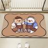 Alfombra de Dibujos Animados Alfombrilla Absorbente para Suelo de Baño Hogar Barro de Diatomeas Entrada de Baño Antideslizante Secado Rápido Felpudo