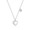 Collar de amor en vivo de celebridad de internet para mujer, moda coreana, concha, forma de corazón, diamante, cadena para la clavícula, simple, popular, una generación de cabello