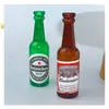 Plástico Redondo Simulación Mini Botella de Cerveza Heineken Día del Padre Papá Día de los Niños Accesorios para Hornear Pasteles