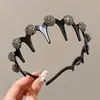 Diadema Francesa Dentada Antideslizante para Mujer, Diadema para Maquillaje, Lavado de Cara, Uso Diario para Salir, Pinza para el Cabello Alta en la Parte Superior de la Cabeza, Goma para el Cabello, Accesorios para el Cabello